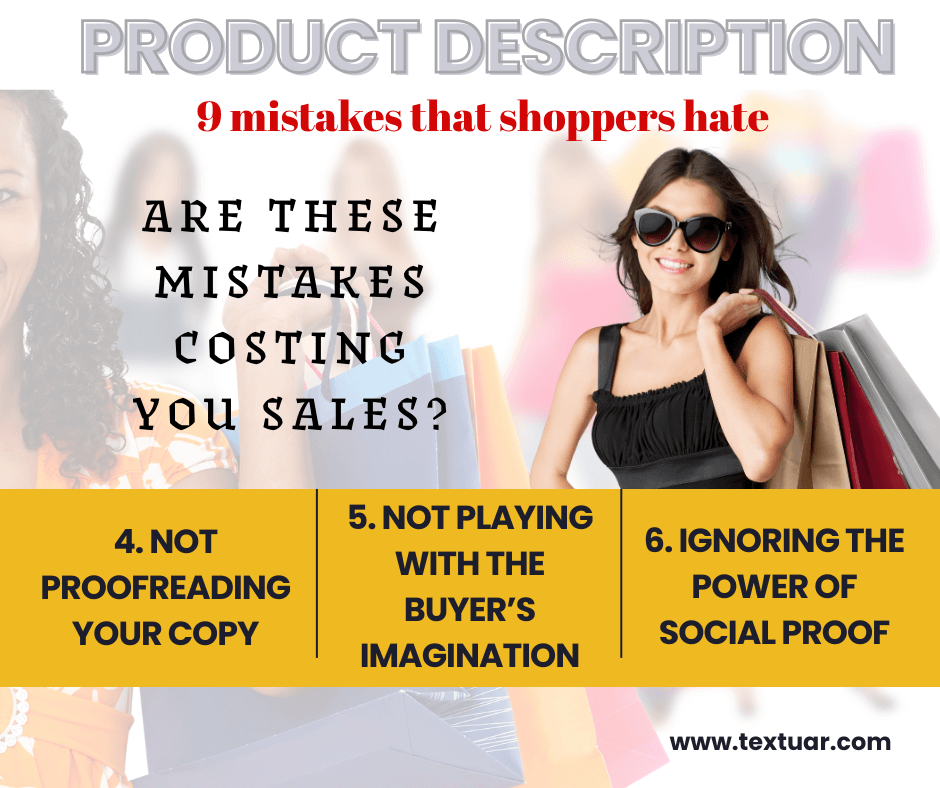 product description mistakes