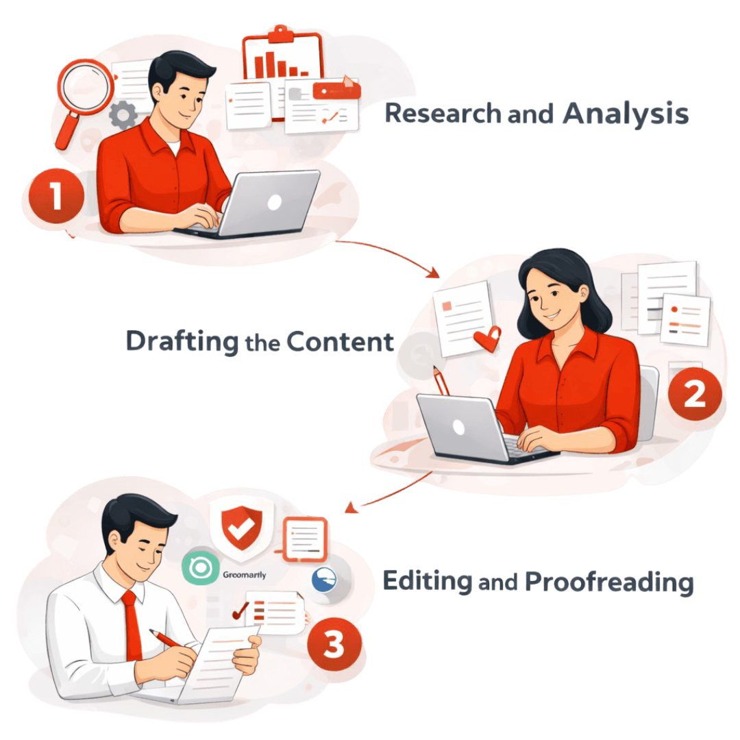 Textuar content writing process