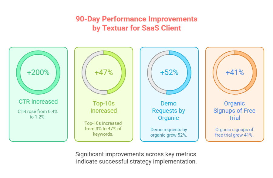 Results of SaaS SEO CTR Optimization