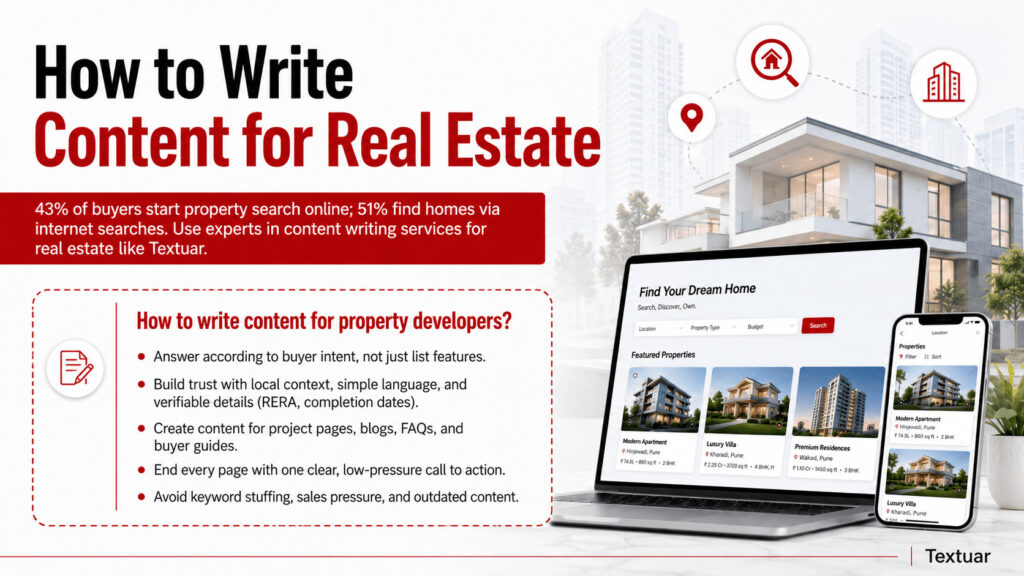 how to write content for real estate