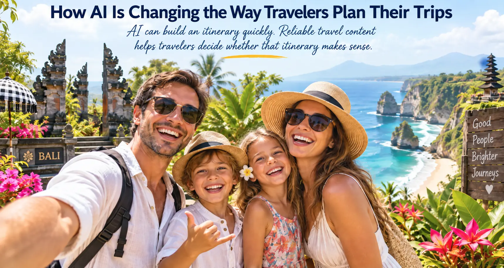 AI trip planning travel content writer