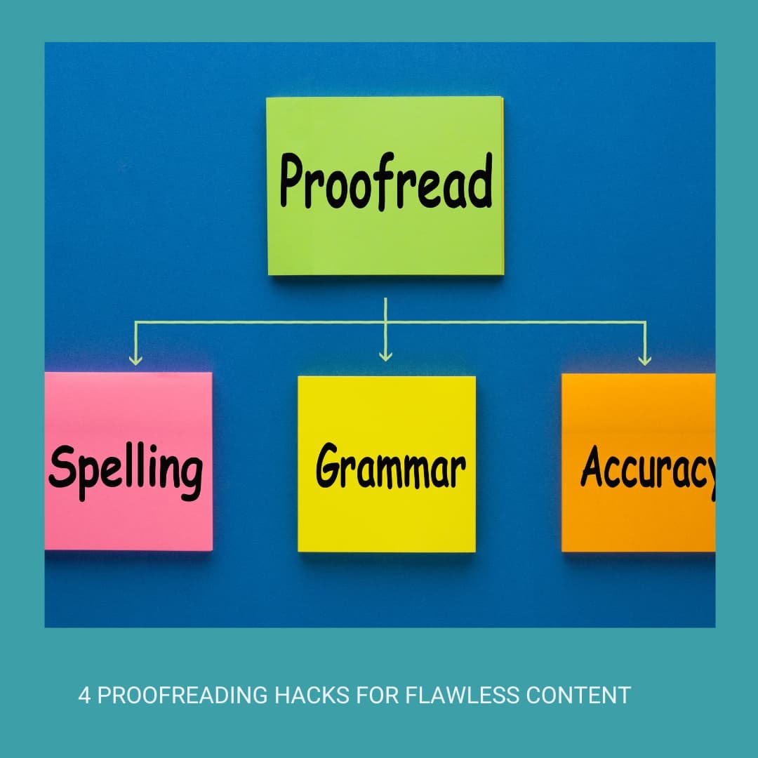 proofreading hack for error-free content by website content writers