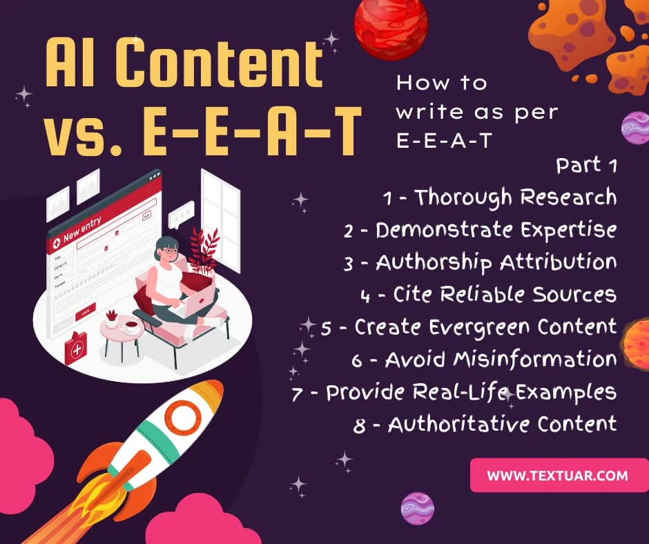 how to write content as per E-E-A-T