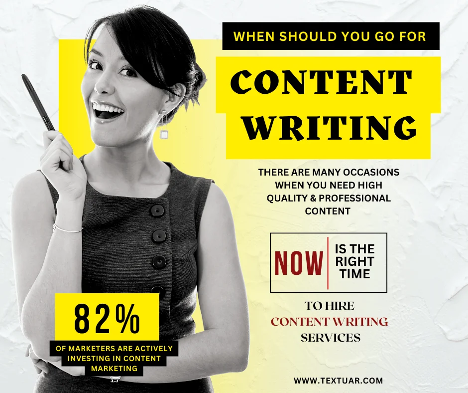 When to order content writing services