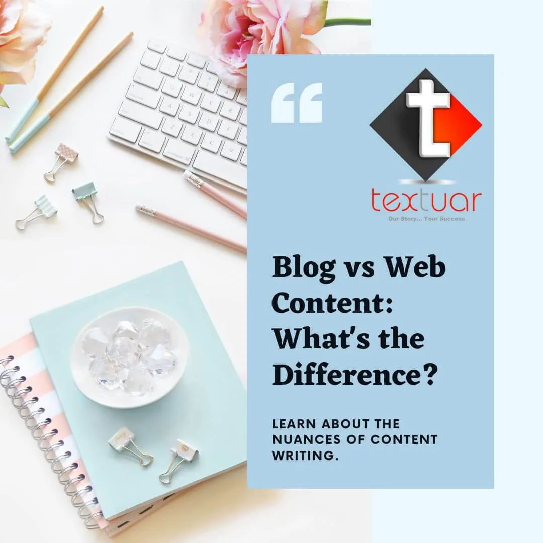 blog writing versus web content writing