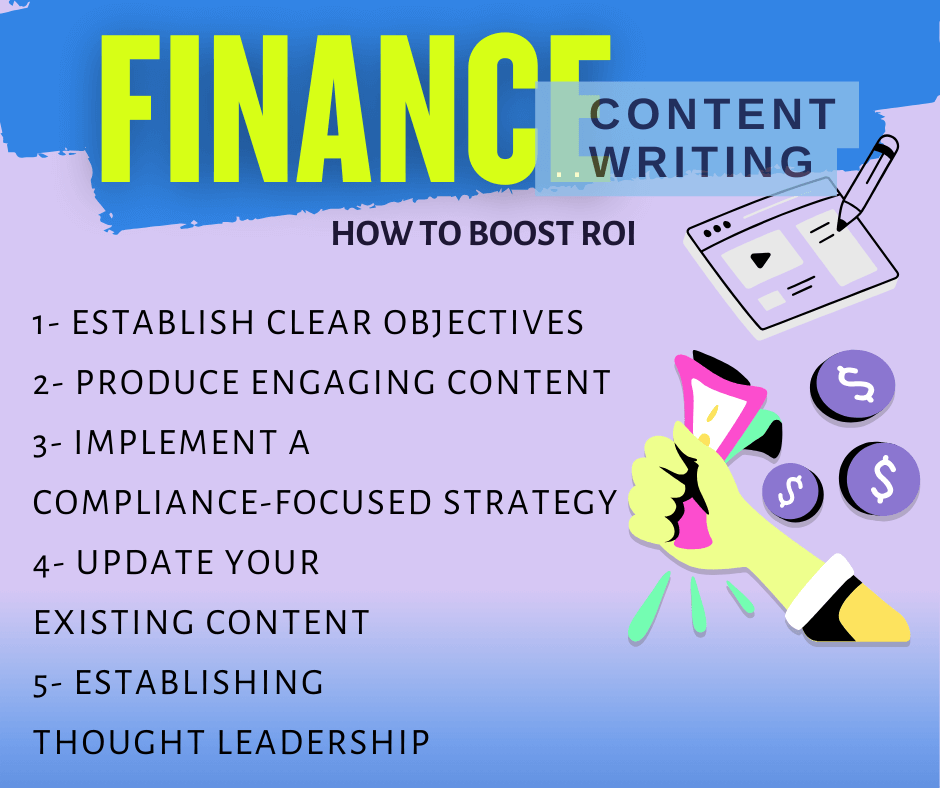 how to write financial content
