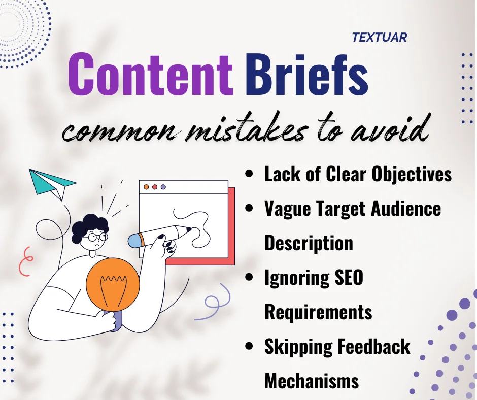 mistakes to avoid in content briefs